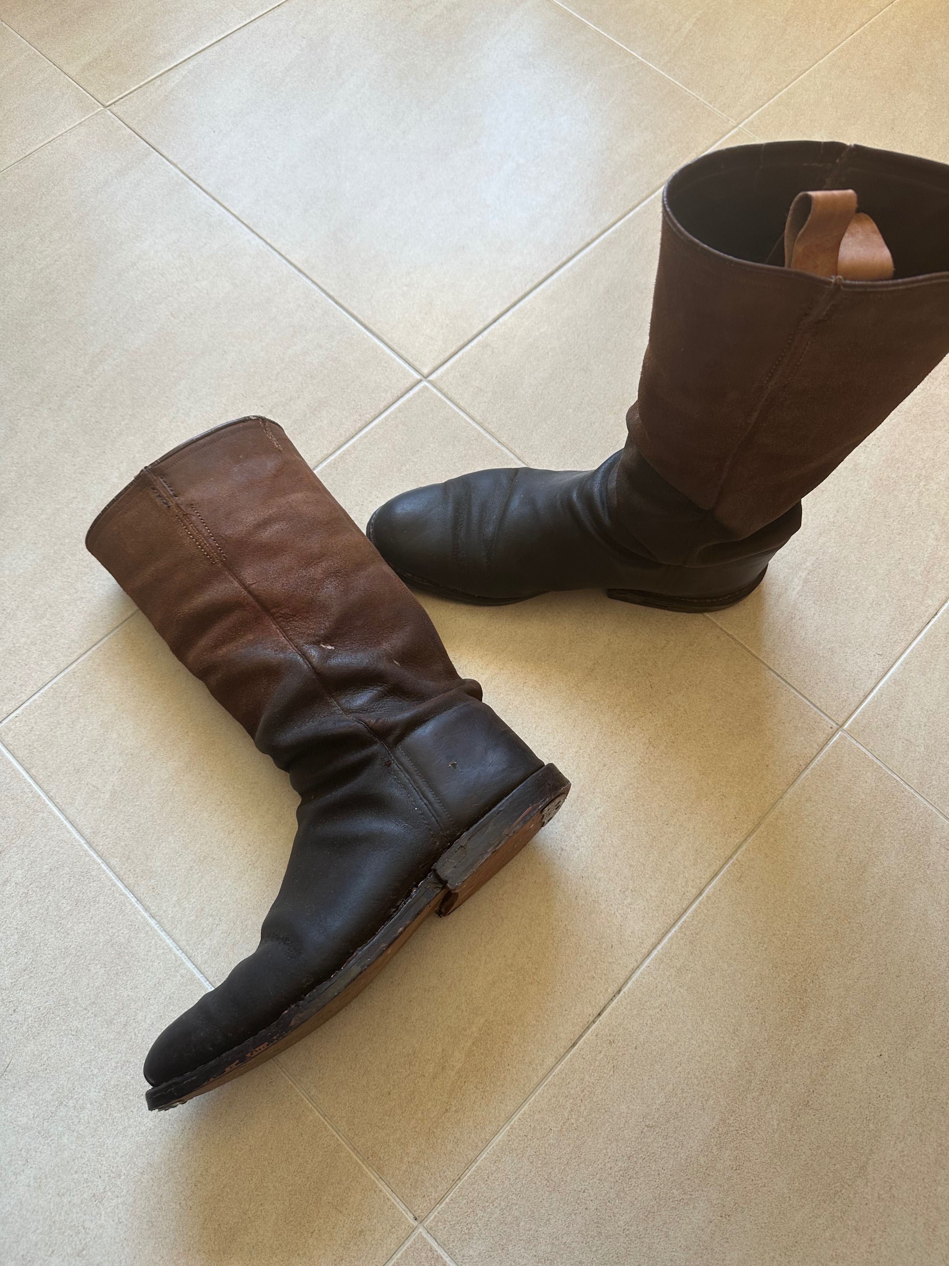 Botas em pele vitela 41