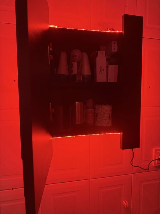 Armario espelhado casa de banho LED