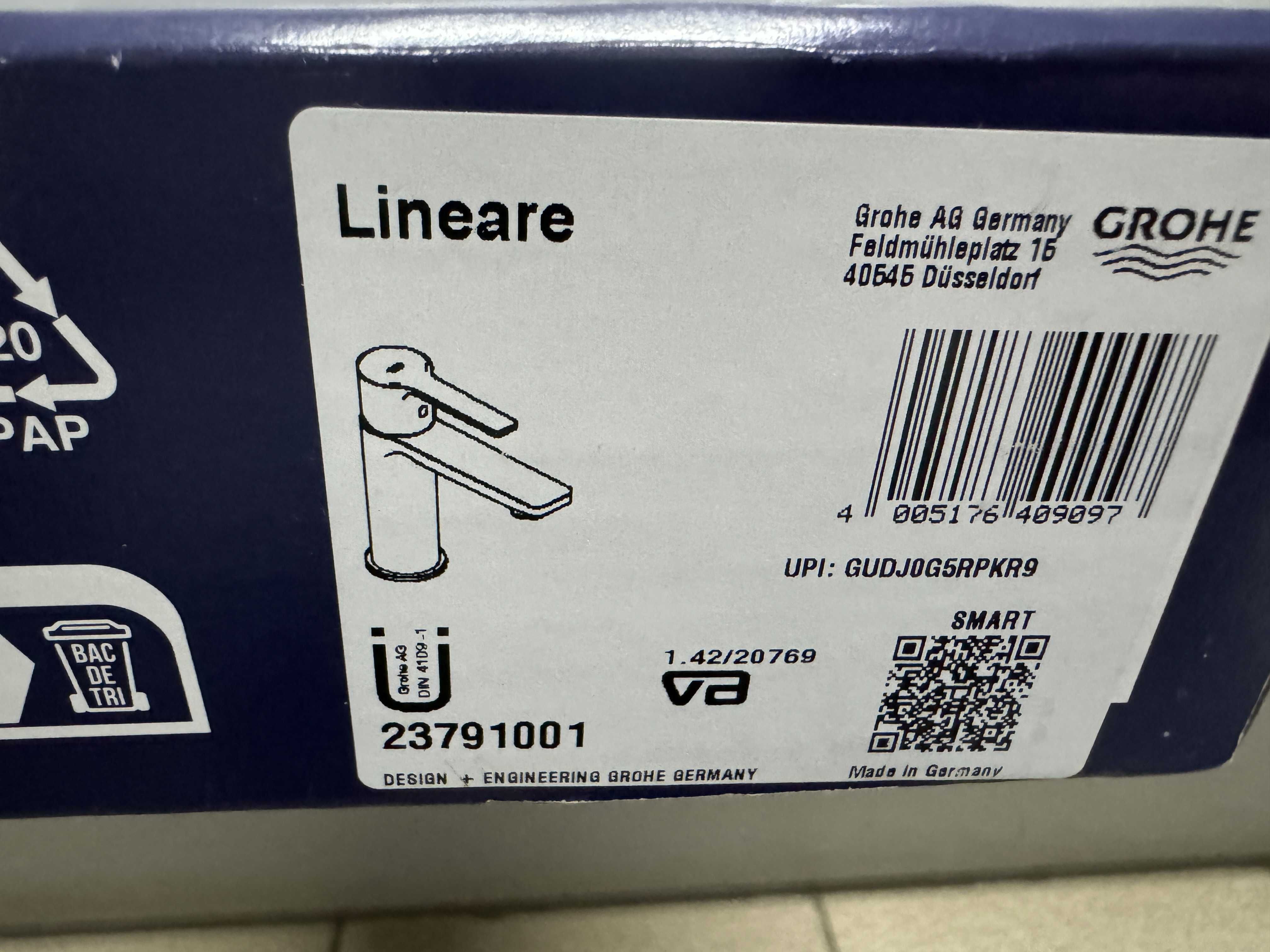Змішувач для раковини GROHE Lineare 23791001