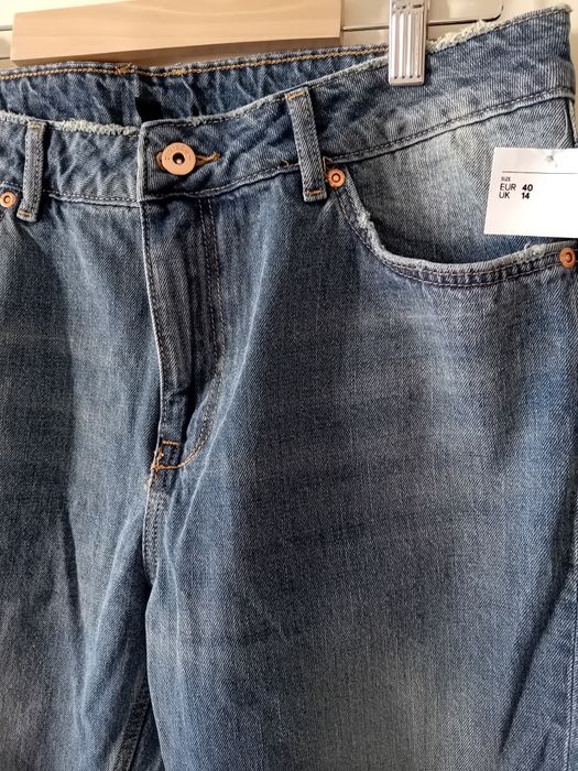H&M Jeansy girlfriend/ rozm. 40/L nowe