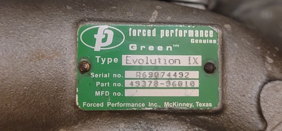 Turbo Turbosprężarka Mitsubishi Lancer EVO 9 Forced Performance