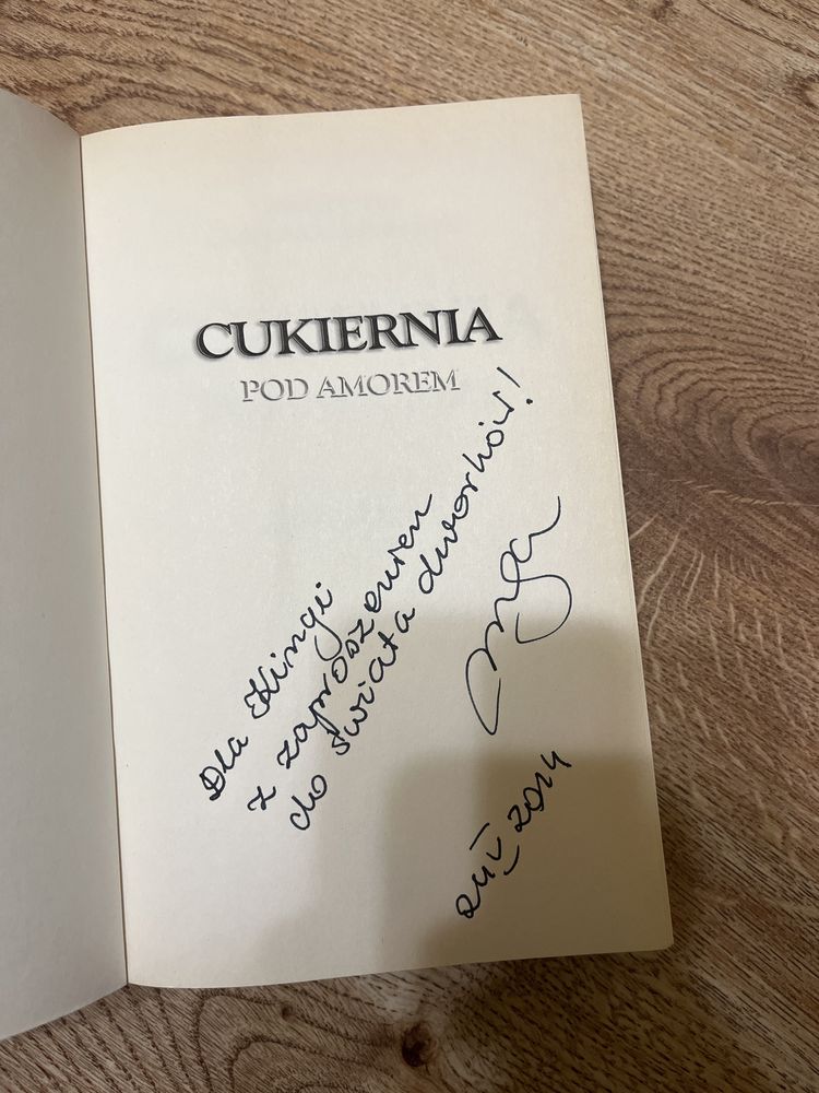 Cukiernia pod Amorem z autografem Małgorzata Gutowska-Adamczyk