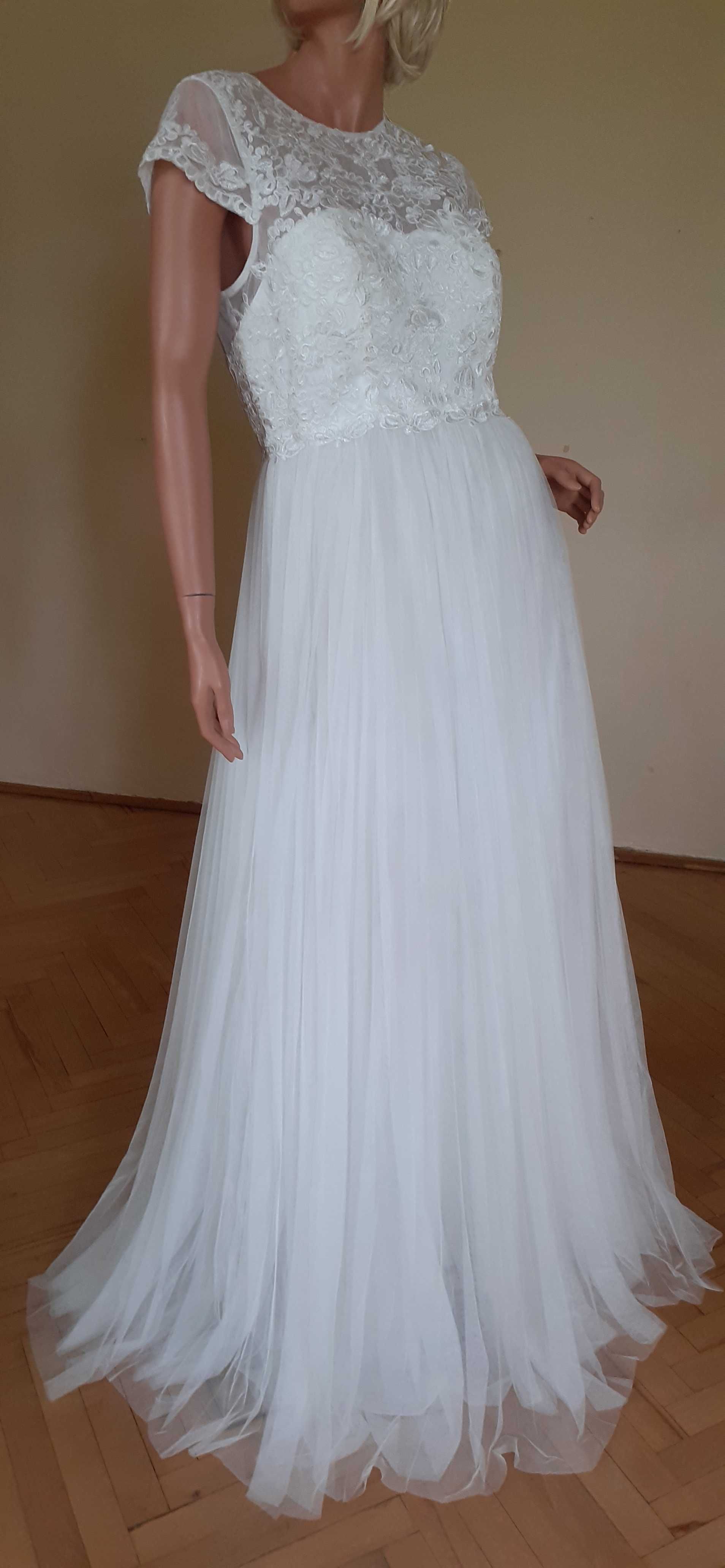 Nowa Suknia ASOS Design Tiulowa Haftowana 42/XL