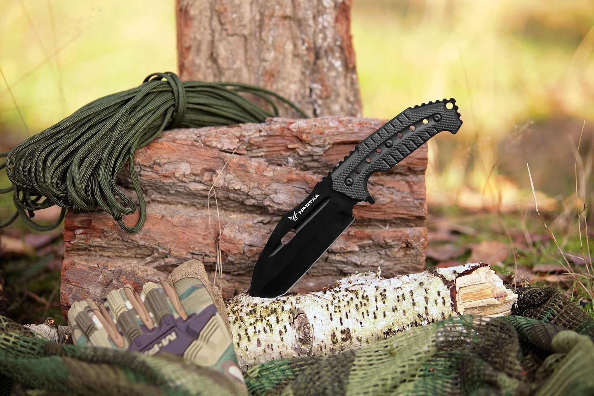 Nóż taktyczny  bushcraft wojskowy survivalowy FULL TANG TANTO ND67