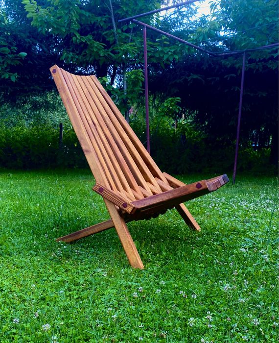 Ultrawygodne Krzesło ogrodowe skladany fotel leżak ogrodowy