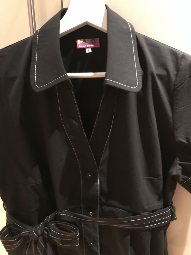 Elegancja bluzka ciążowa czarna rozmiar L stan ideal