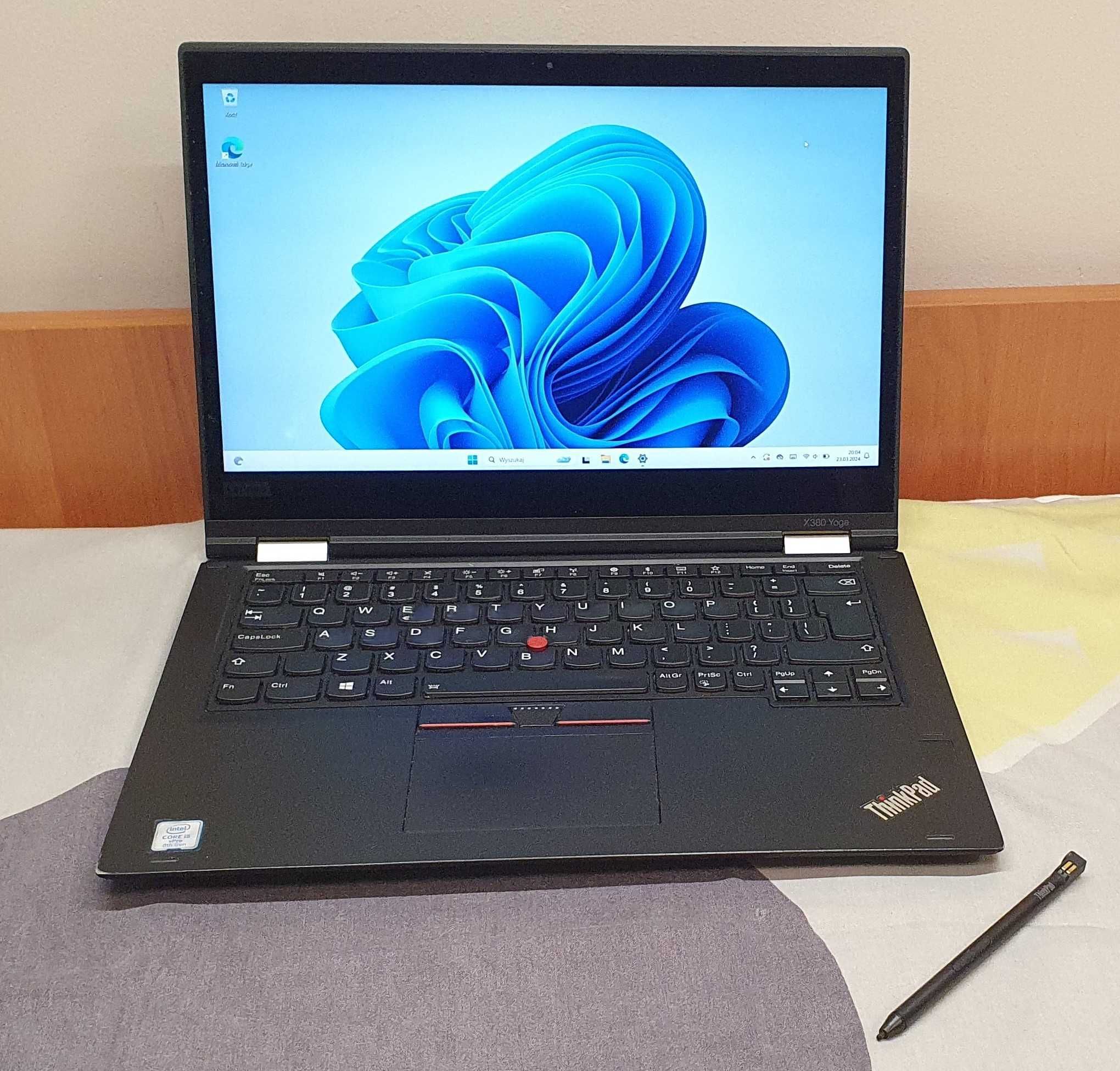 Dotykowy laptop Lenovo Yoga x380 i5 | 8GB RAM | 256GB