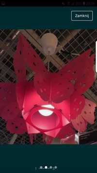 Lampa Motyl różowy
