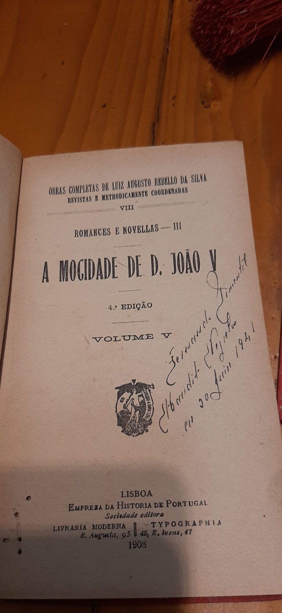 Antigos  Livros  Ano  1907