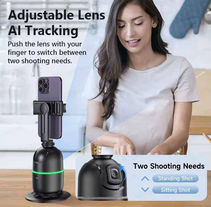 Uchwyt stabilizator gimbal do telefonu Podąża za ruchem 360 stopni Now