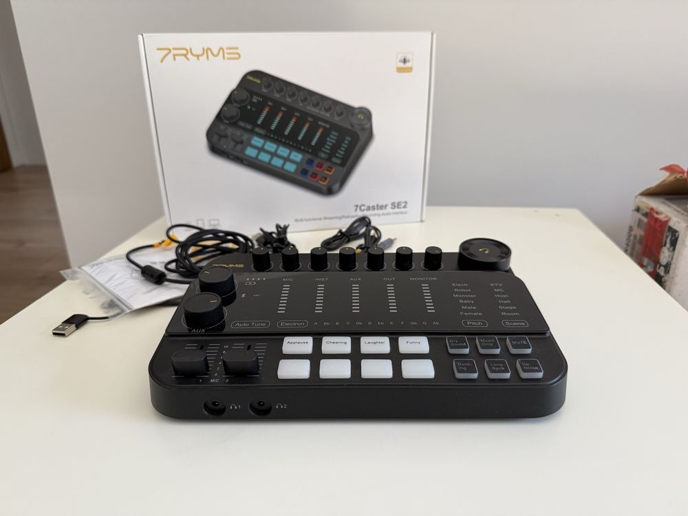 7Ryms Interfejs audio 7Caster SE2 do nagrywania podcastów
