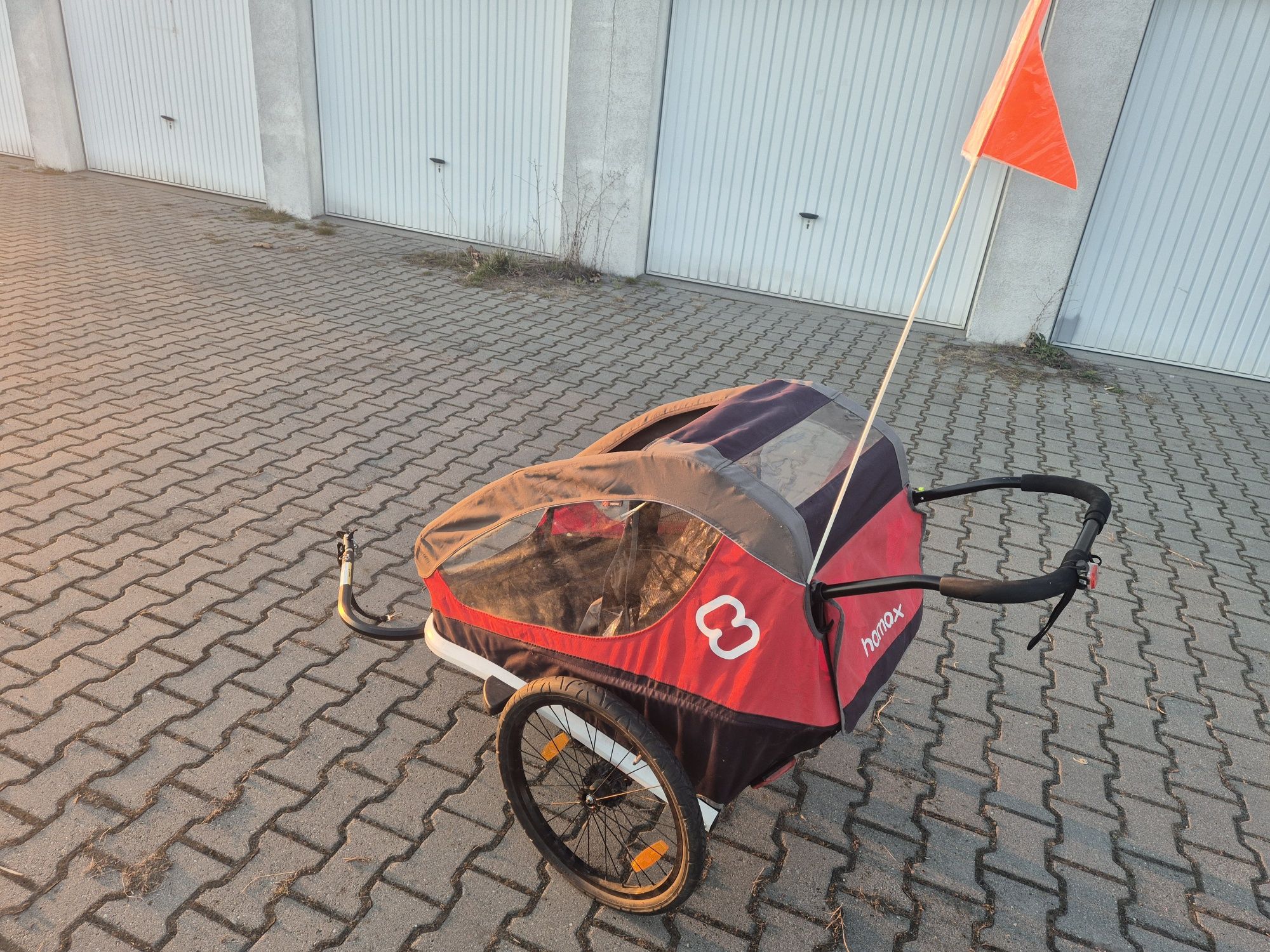 Przyczepka rowerowa i wózek hamax, dwu osobowa 2w1