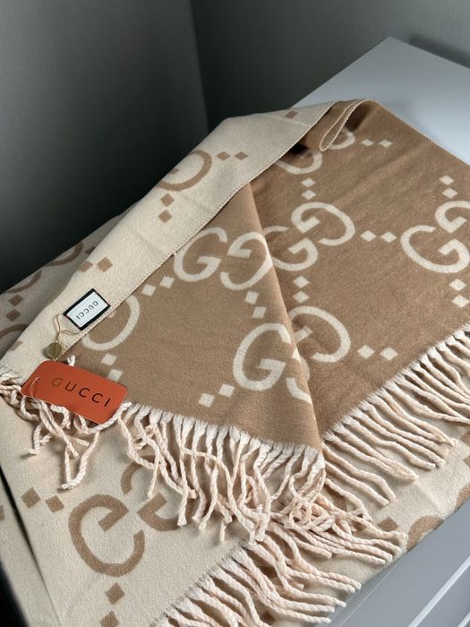 Двосторонній палантин кашемір Gucci 180см