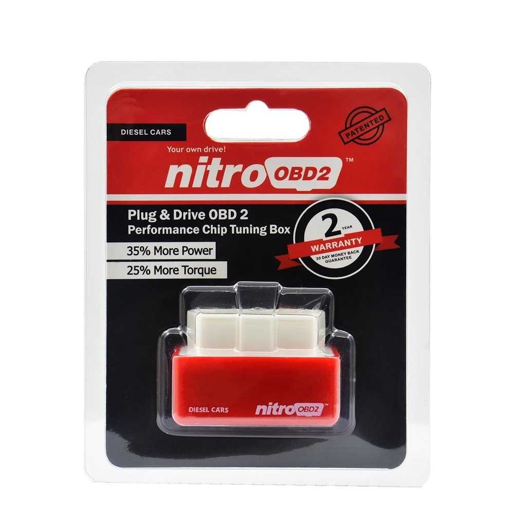 Чип-тюнинг Nitro OBD2 Chip Tuning Box бензин / дизель атво