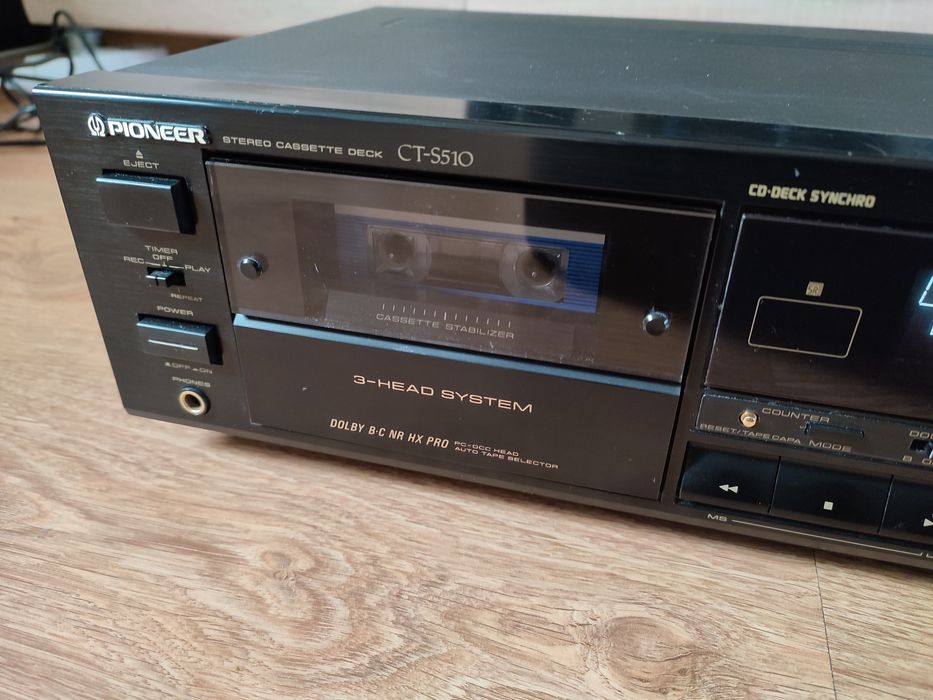 Magnetofon PIONEER CT-s510 plus oryginalny pilot, Auto Ble, Sound EQ