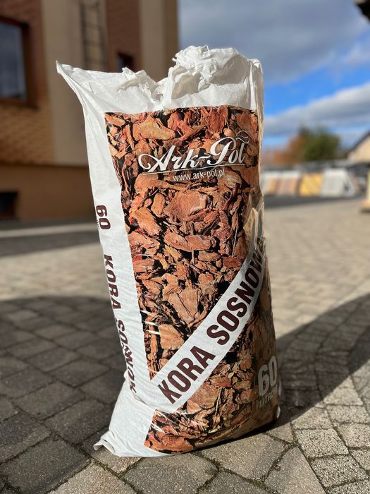 Kora sosnowa, materiał do ściółkowania