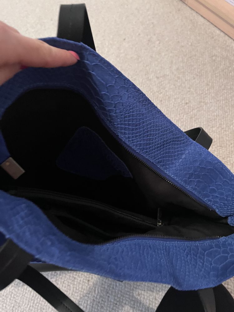 Damska torba torebka skórzana