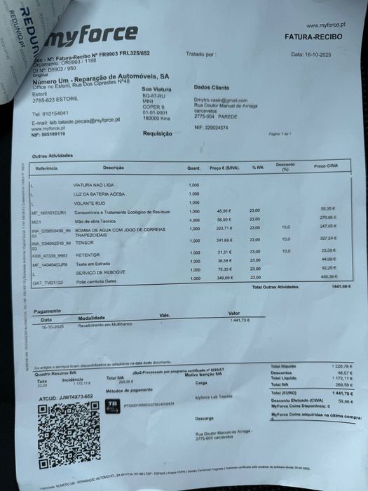 Mini Cooper One Caixa Automática