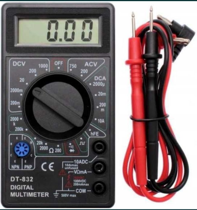 Multimetr miernik napięcia prądu cyfrowy LCD tester przepływu prądu