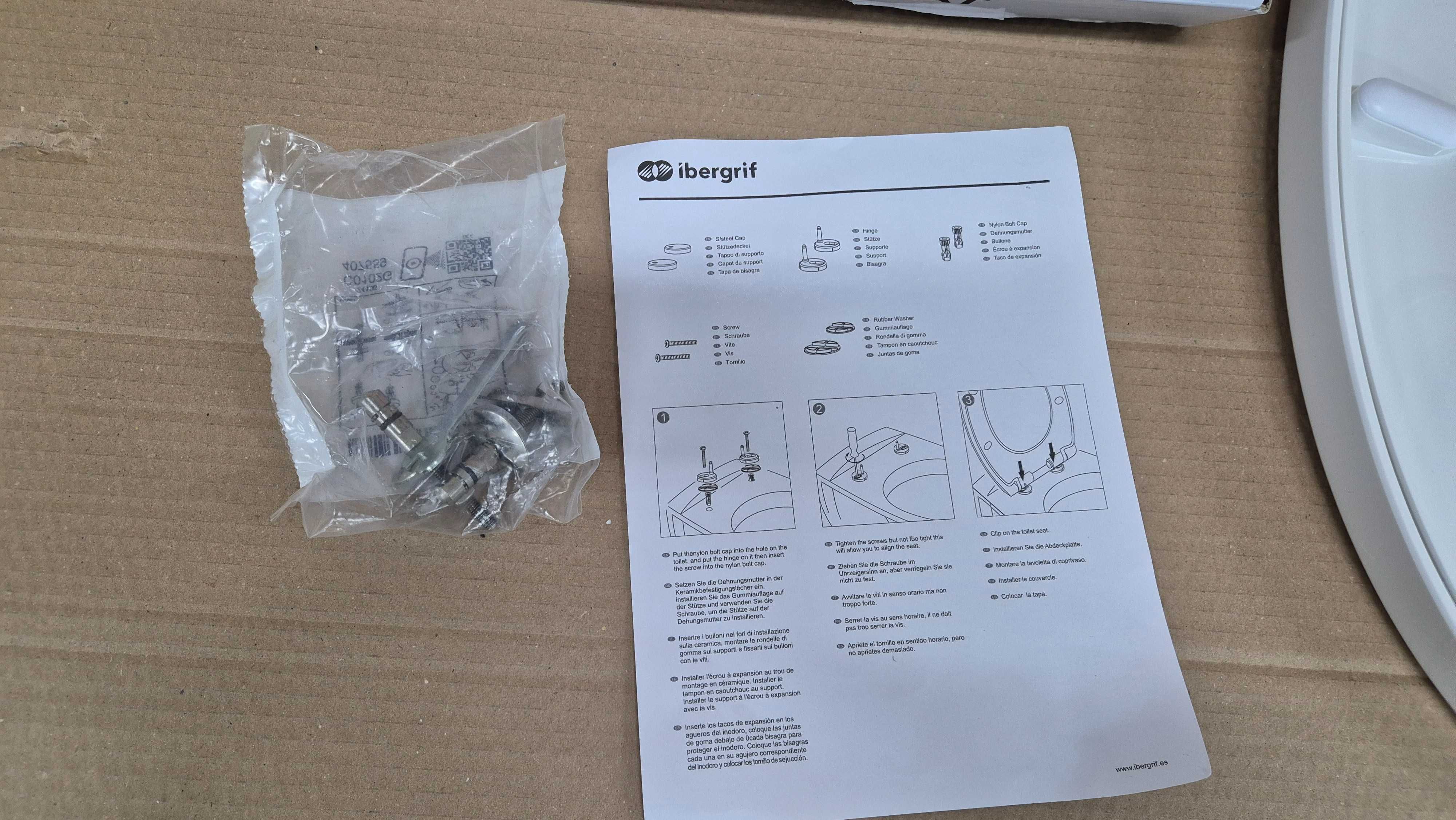 Ibergrif M41002 Deska sedesowa wolnoopadająca biała