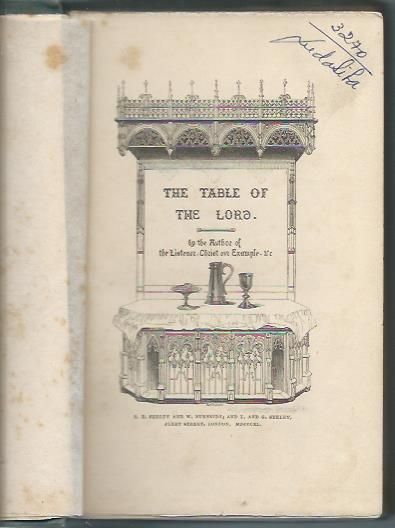 The table of the Lord_Anónimo_R. B. Seeley & W. Burnside