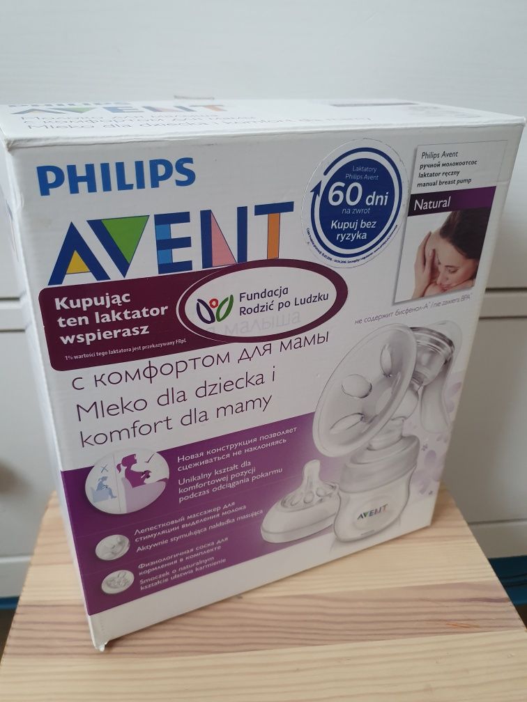 Laktator ręczny Philips Avent Natural 0m+ dla niemowkaka noworodka