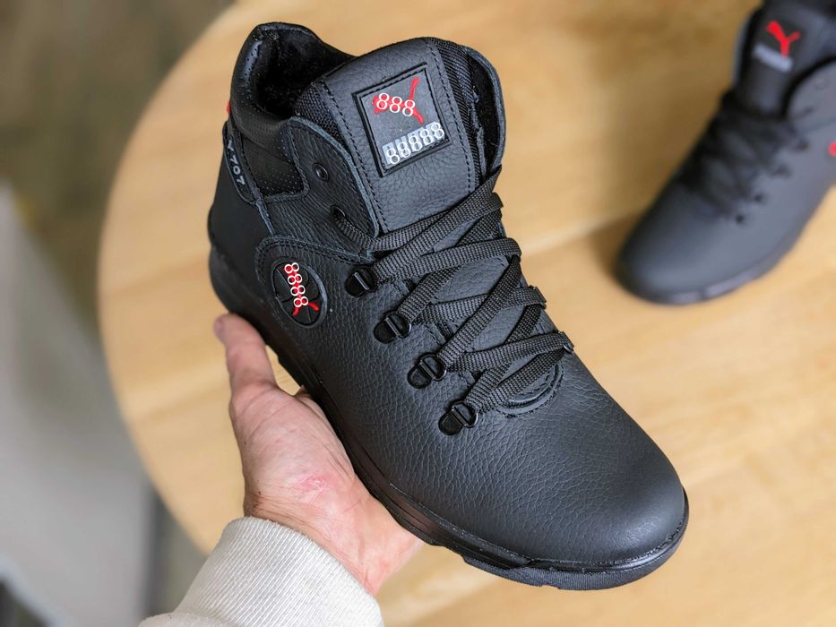 Чоловічі зимові черевики натуральна шкіра Ботинки мужские зимние кожа