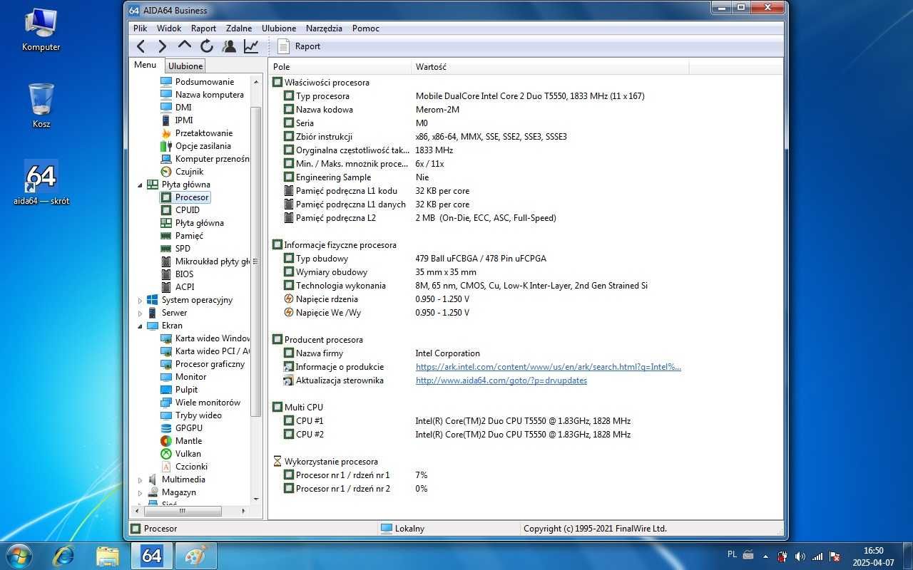 Toshiba a300-149 Core2Duo  1833MHz.Ram4Gb,Hdd\320GB,Gwarancja
