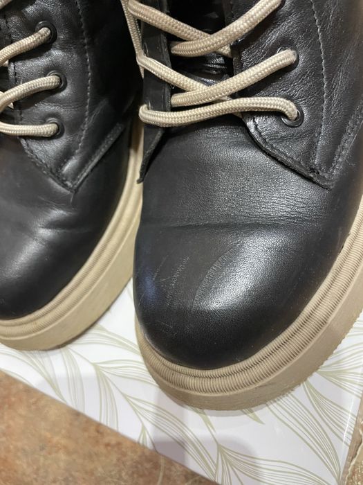 Зимові шкіряні ботінки