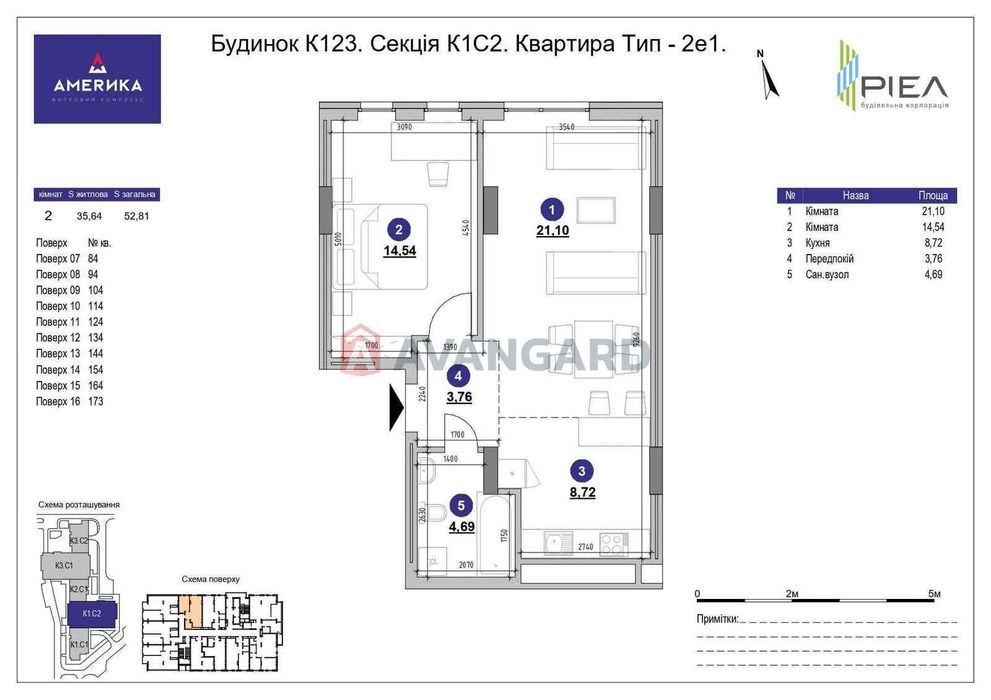 Квартира в ЖК Америка