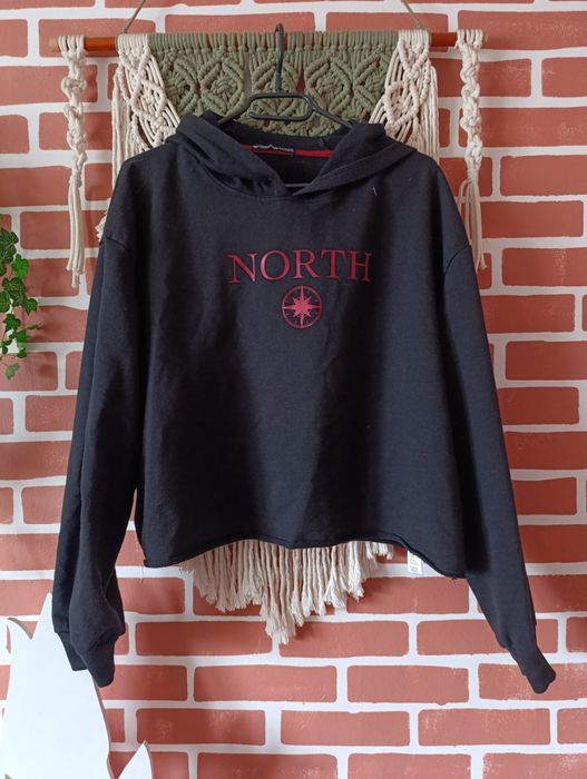 Bluza top kurtka z kapturem oversize 46