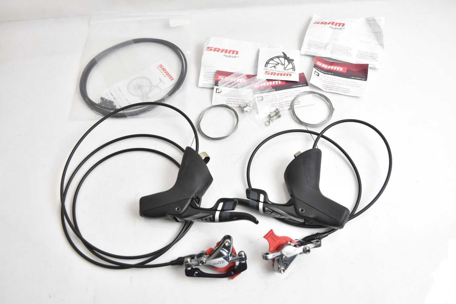 NOWE klamkomanetki + hamulce tarczowe SRAM FORCE 11s ! hydro r !