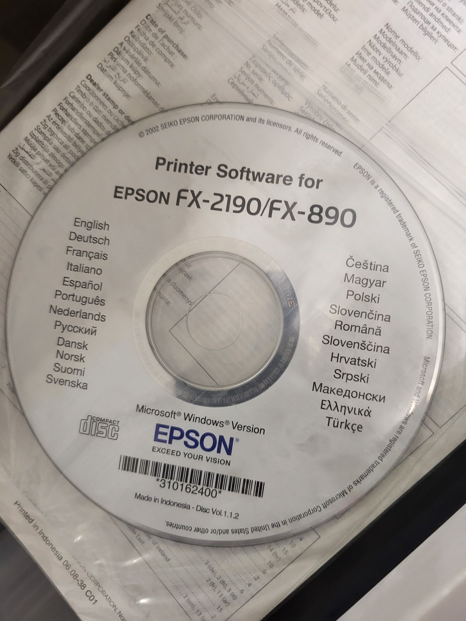 EPSON FX-2190продам новый принтер