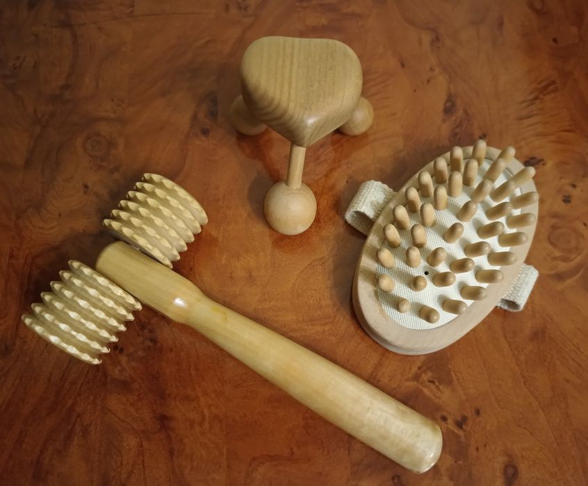 Дерев'яний масажер набором 3 шт.