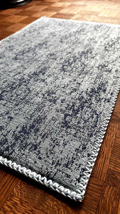 Dywanik zmywalny czarno-zielony do korytarza/łazienki/kuchni 45x70