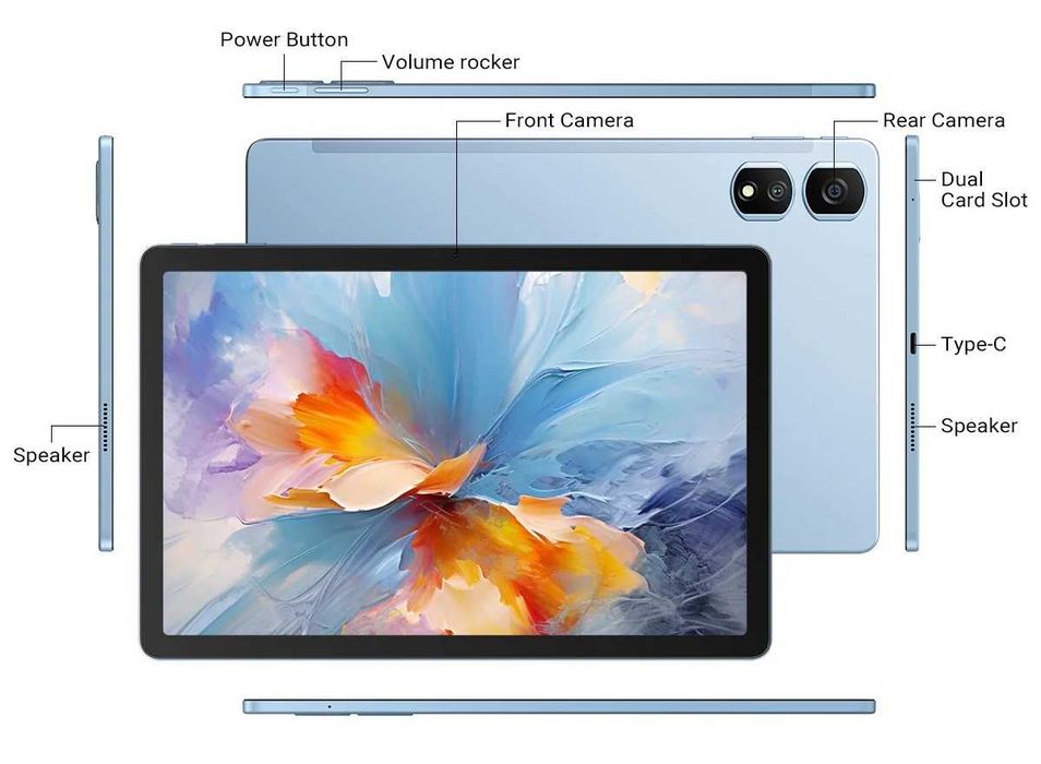 Планшет Blackview Tab 16 Pro 8/256GB 11" Android 14 LTE Gray +Чохол