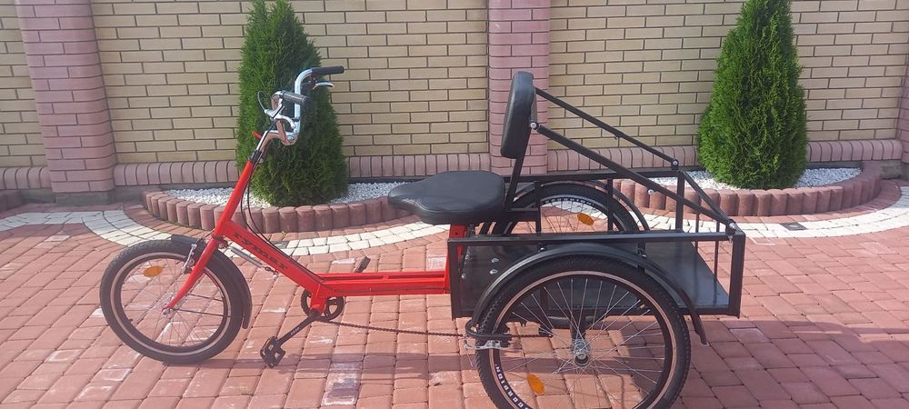 Трех колёсный велосипед, грузо подемностью 200кг. Новый
