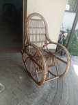 Fotel bujany z wikliny