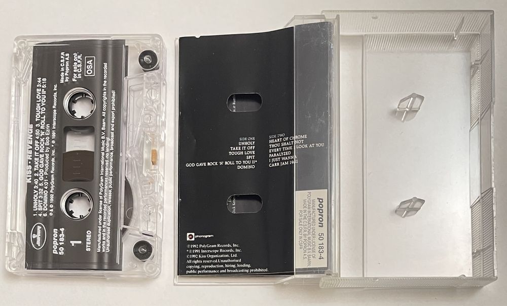 Kiss Revenge kaseta magnetofonowa audio Mercury