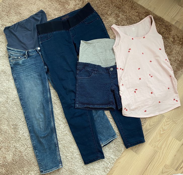 Zestaw dla ciężarnej r. S 38 H&M mama licious forever fit jak nowe!