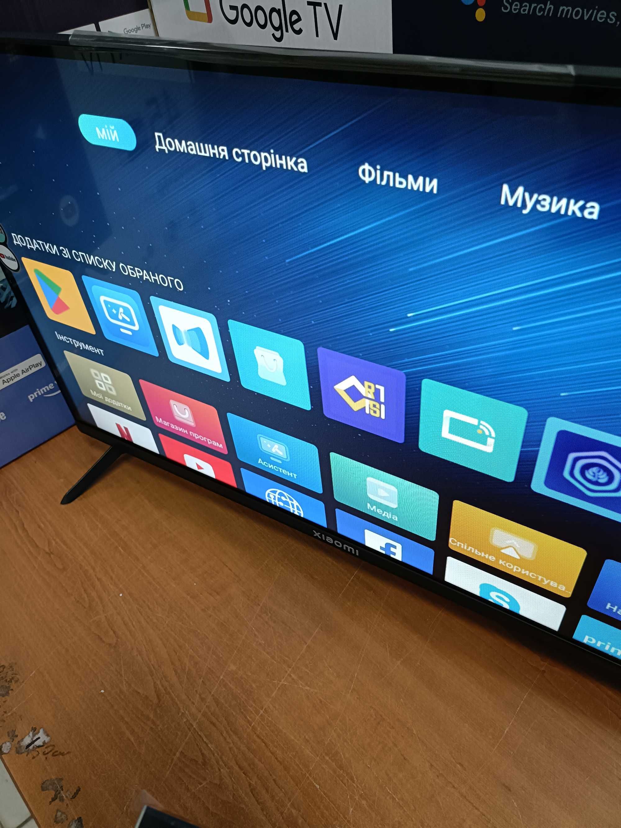 Телевізор 34" XIAOMI з Android 15 та памʼяттю 2/16 ГБ