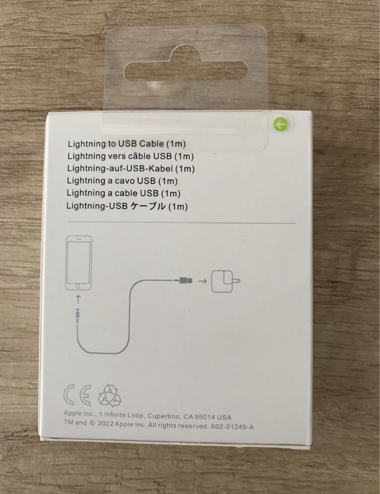 NOWY przewod ze ziacza Lightning na USB (1 m) Apple