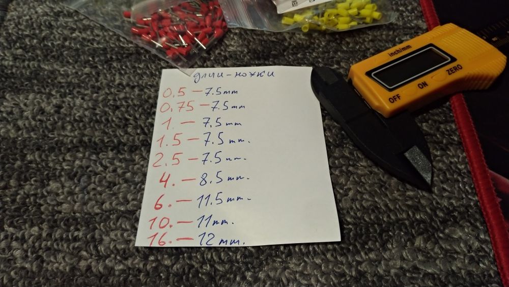 Наконечник трубчатый кабельный наконечник НШВИ (0.5-16мм²)