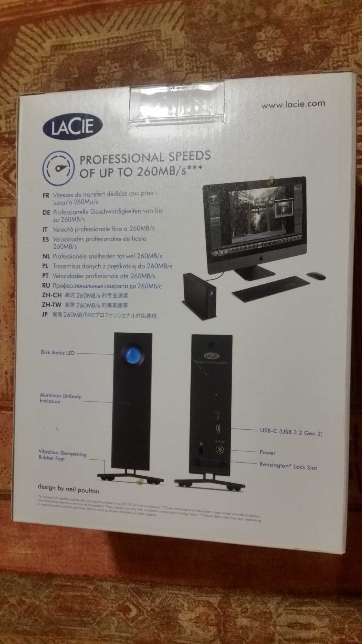 LaCie D2 Professional 16TB USB-C USB 3.3 ALUMINIUM zewnętrzny hdd 3,5