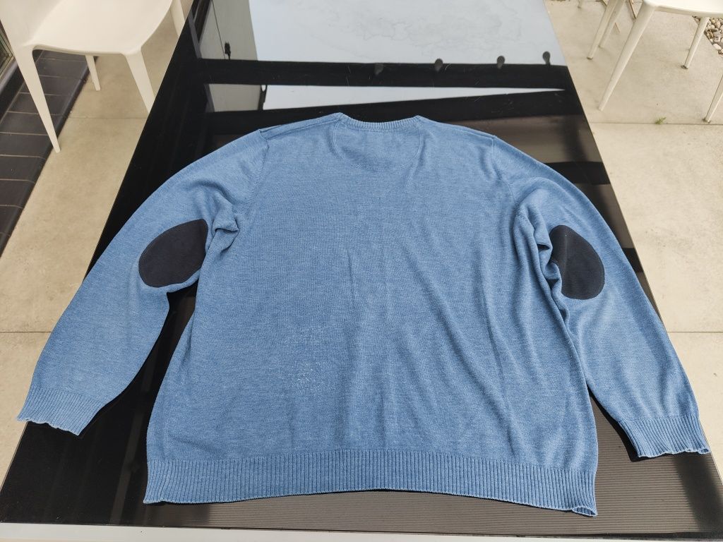 Granatowy Sweter męski