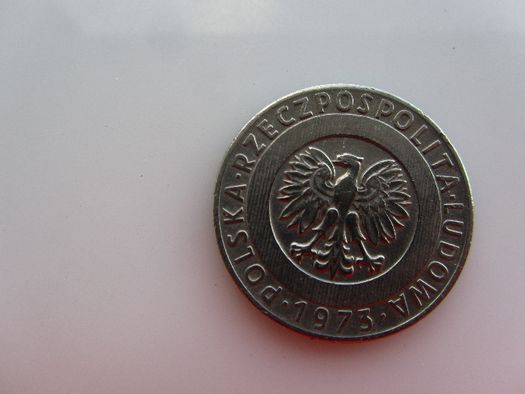 Moneta 20 zł 1973 b.z. PRL Wieżowiec i Kłosy