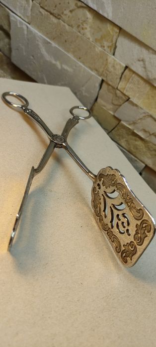 800 проба. Срібло щипці для торта