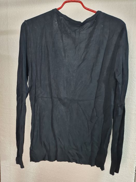 Casaco de malha preto homem XL