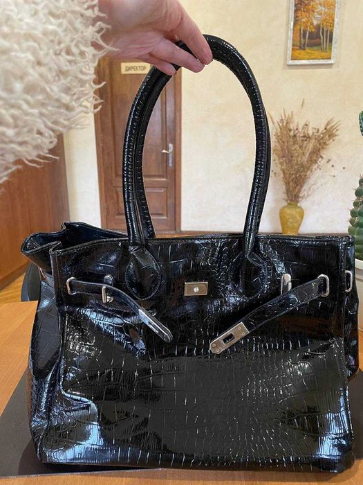 Сумка жіноча еко/крокодил лак