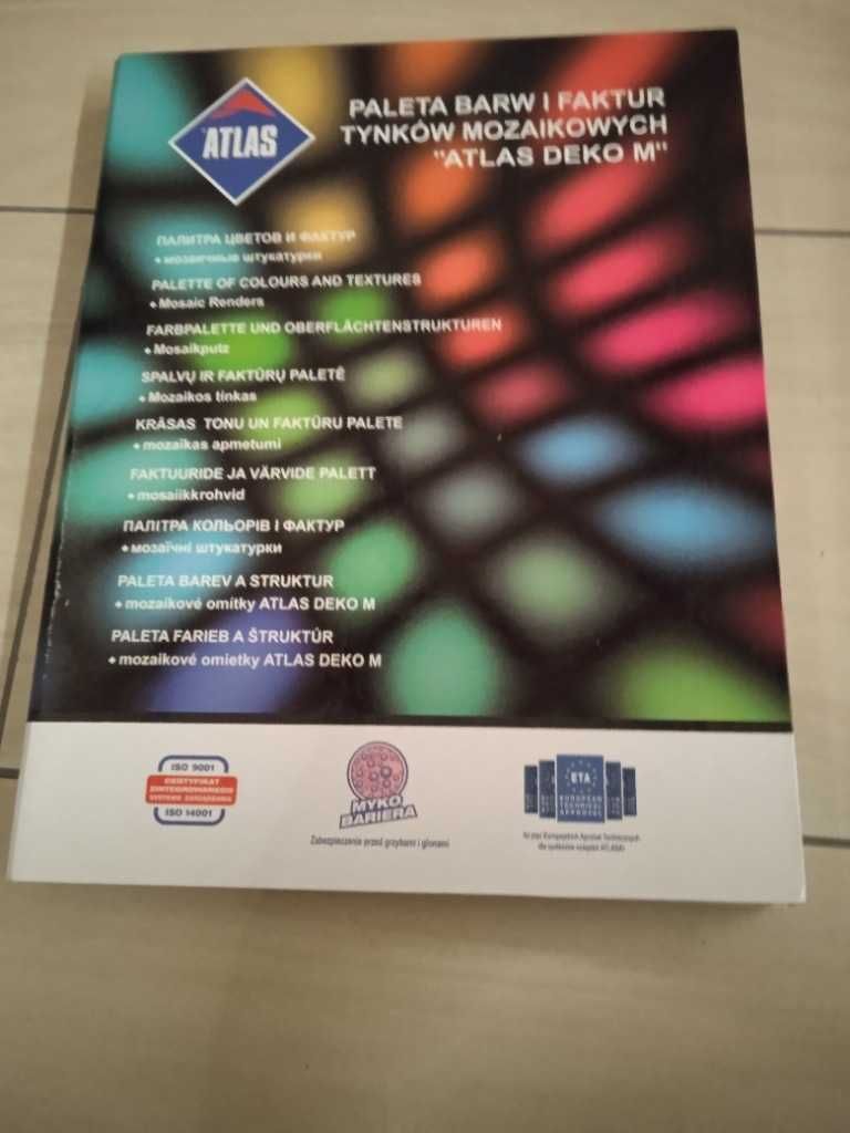 Wzornik kolorów tynku mozaikowego atlas deko M